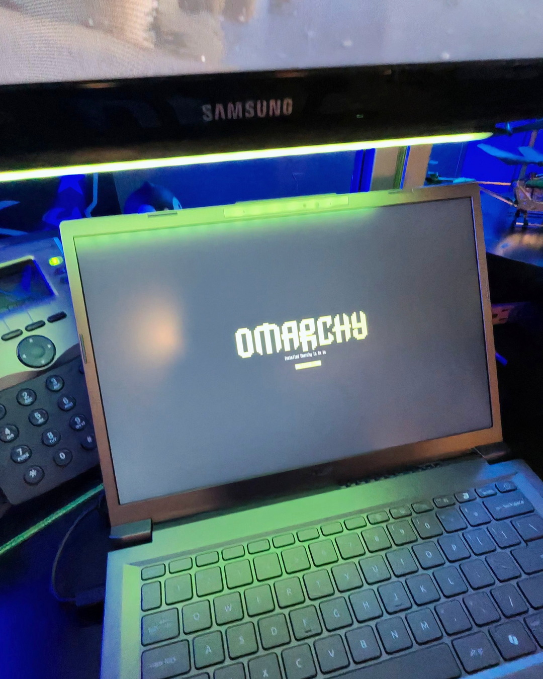OMARCHY wordmark, close