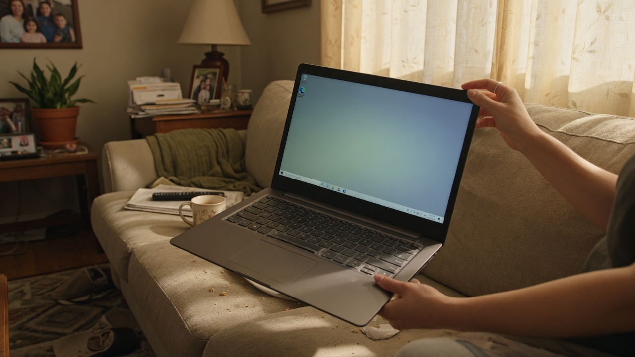 Opening a new Linux laptop at home