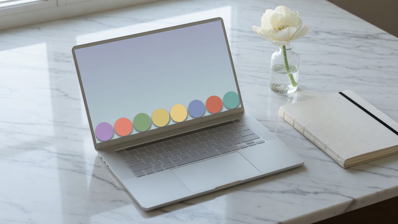 A laptop ready to use with elementary OS installed