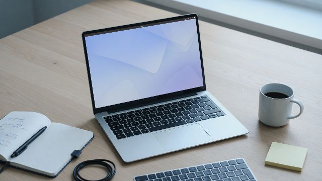 A laptop ready to use with Fedora installed