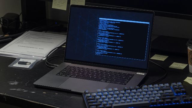 A laptop ready to use with Kali Linux installed