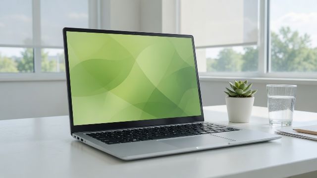 A laptop ready to use with openSUSE installed