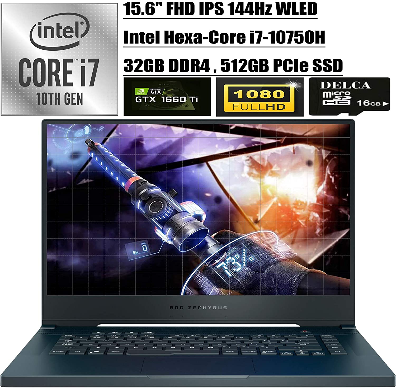 Asus ROG Zephyrus M15, Intel i7-10750H, 32GB RAM SSD, GTX - The Laptop Company